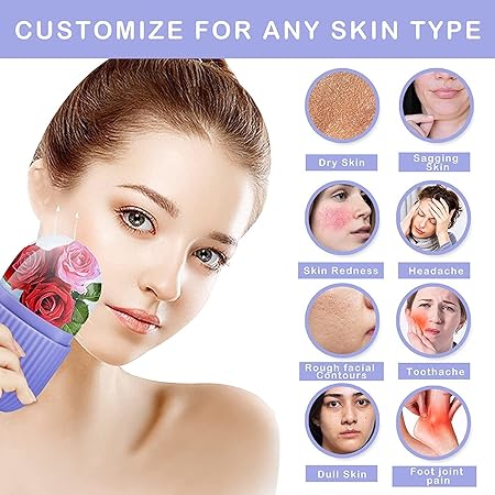 ❄️ Reusable Ice Face Roller & Cooling Beauty Massager – Pore Tightening & Skin Refresh Tool