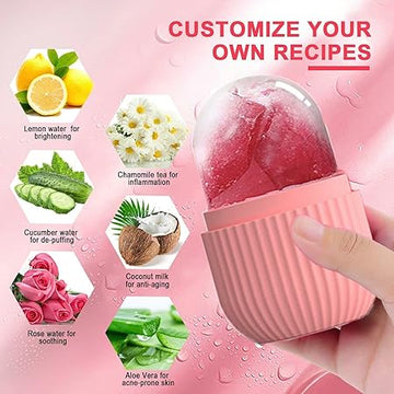 ❄️ Reusable Ice Face Roller & Cooling Beauty Massager – Pore Tightening & Skin Refresh Tool