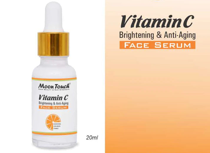 MoonTouch Vitamin C Face Serum – Brightening & Anti-Aging Serum for Glowing, Even-Toned Skin (20ml)