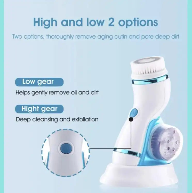 CNAIER 4-in-1 Electric Facial Cleansing Brush – Deep Cleaning & Skin Care Massager (AE-8286)