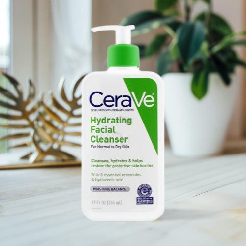 CeraVe Hydrating Cleanser + The Ordinary Niacinamide 10% + Zinc 1% Duo Bundle – Complete Cleanse & Brighten Skincare Set