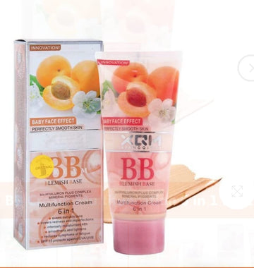 XQM Apricot BB Cream 6 in 1 – Baby Face Effect Blemish Base Moisturizing Foundation