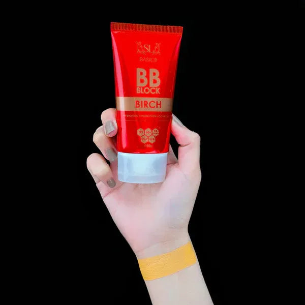 SL Basics BB Block SPF 50+ Tinted Sunscreen – Hydrating & Protective BB Cream with Vitamin E & Lotus Extract (50ml)