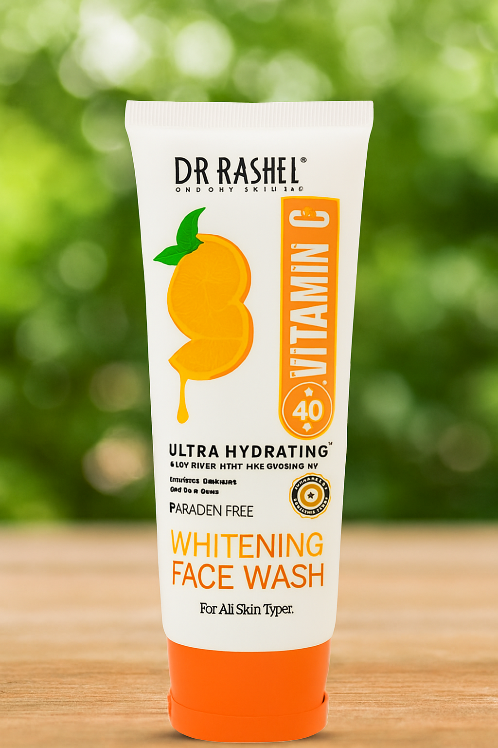 Dr. Rashel Vitamin C Whitening Face Wash – Ultra Hydrating & Brightening Cleanser (100ml) For All Skin Types
