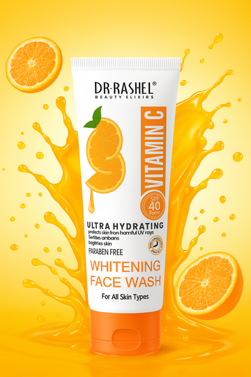Dr. Rashel Vitamin C Whitening Face Wash – Ultra Hydrating & Brightening Cleanser (100ml) For All Skin Types