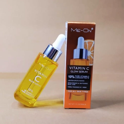 ME-ON Vitamin C Glow Serum 10% – Brightening & Radiance Serum for Dark Spots, Uneven Skin Tone & Glowing Skin (30ml)