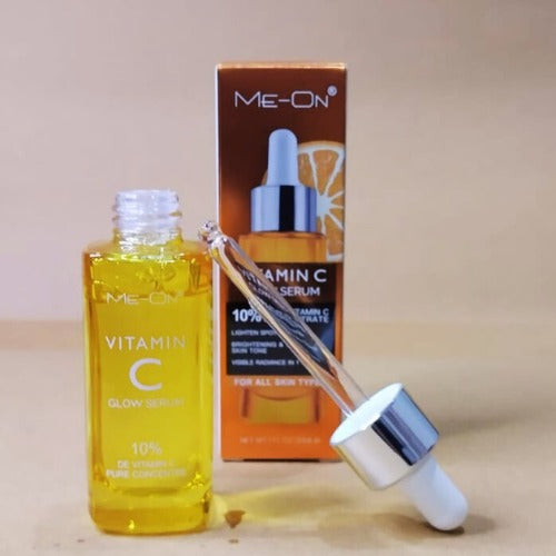 ME-ON Vitamin C Glow Serum 10% – Brightening & Radiance Serum for Dark Spots, Uneven Skin Tone & Glowing Skin (30ml)