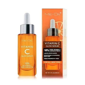 ME-ON Vitamin C Glow Serum 10% – Brightening & Radiance Serum for Dark Spots, Uneven Skin Tone & Glowing Skin (30ml)