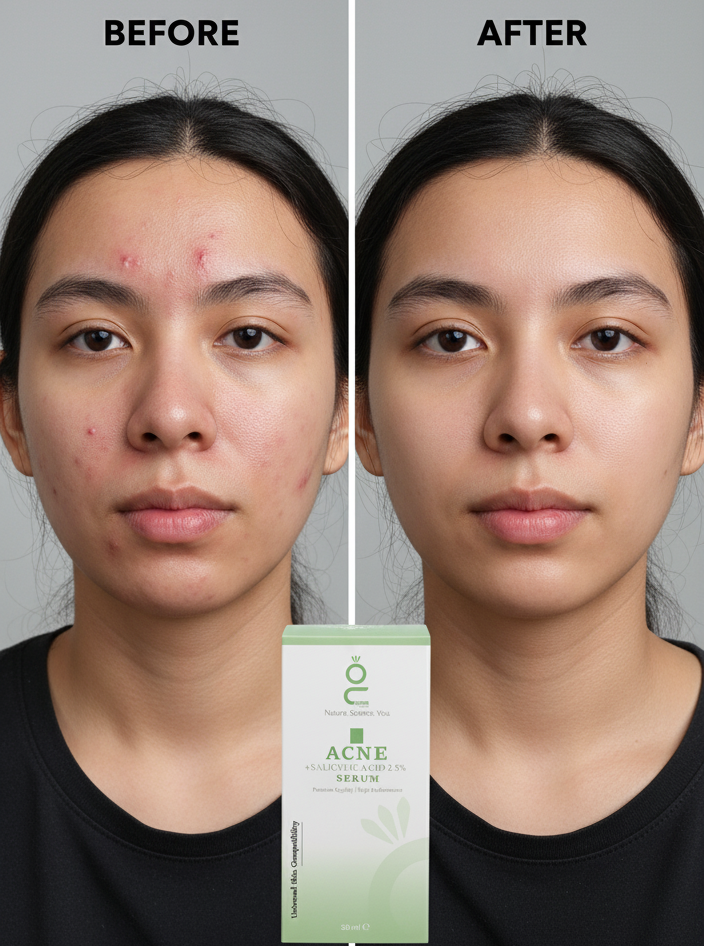 Acne Salicylic Acid 2.5% Serum 30ml | Advanced Acne Treatment | Deep Pore Cleansing, Oil Control, And Skin Clarifying Face Serum For All Skin Types