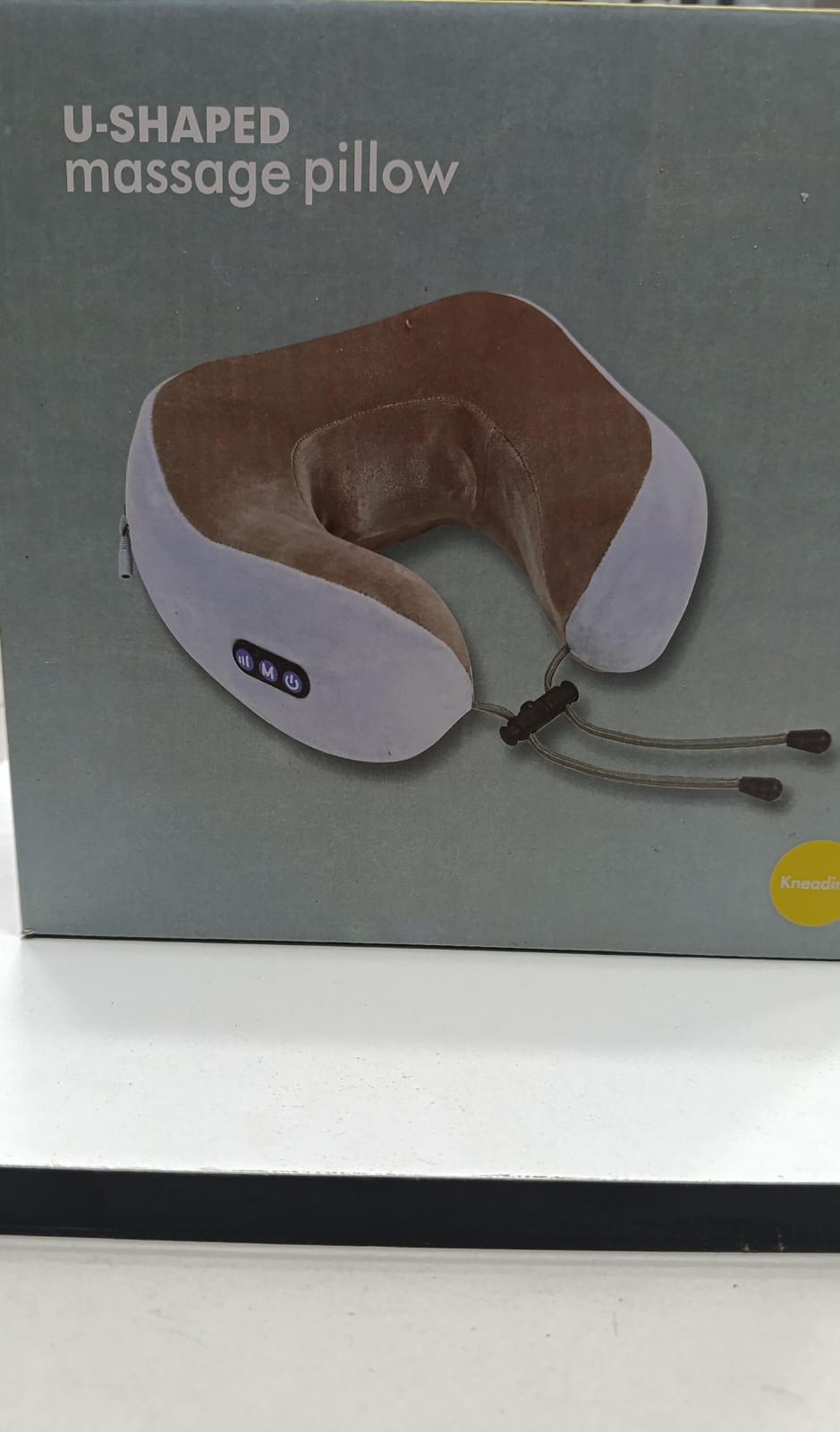 Premium Electric Massage Neck Pillow – Rechargeable U-Shaped Travel Massager