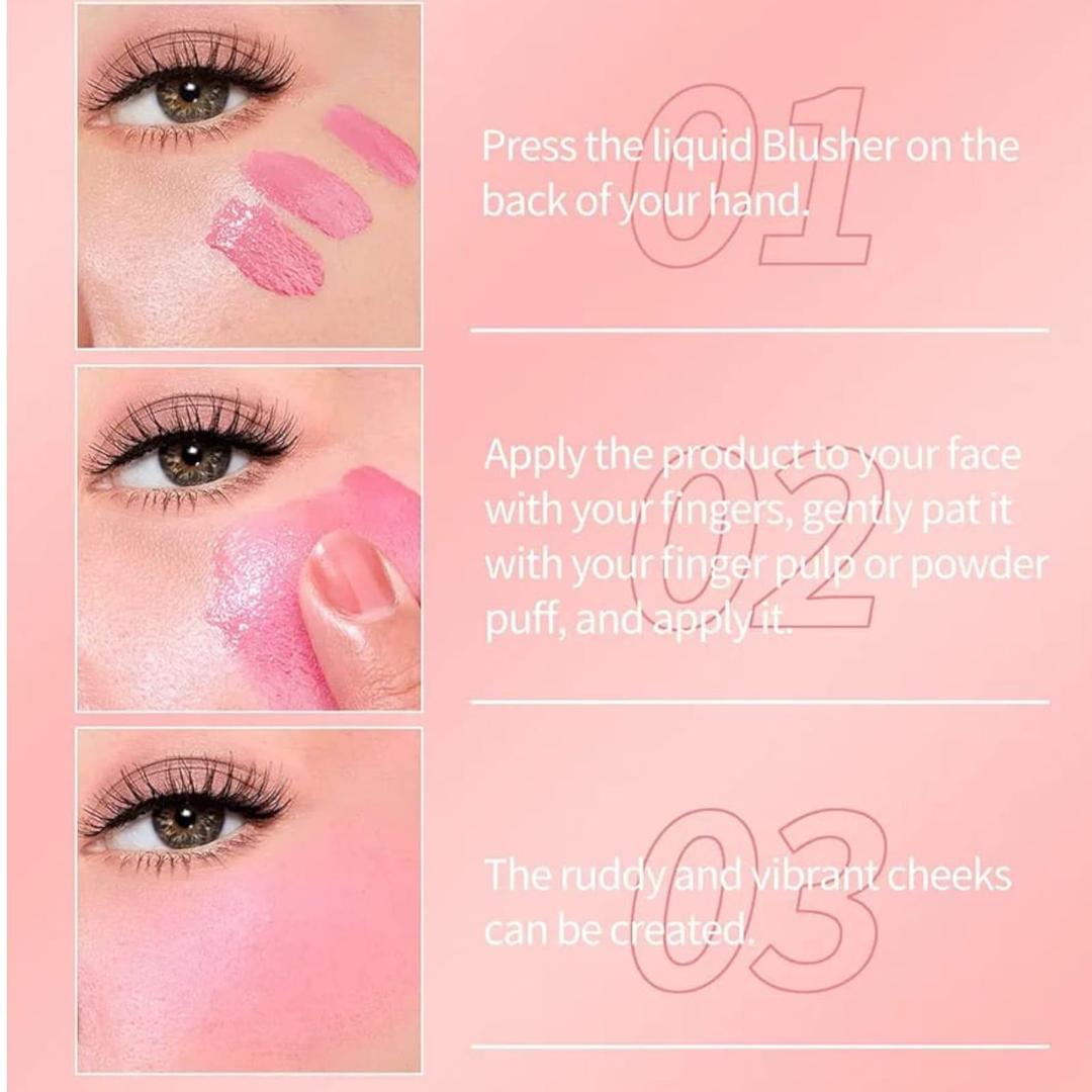 TUZ Liquid State Blusher | Natural Long-Lasting Liquid Blush for Cheeks, Eyes & Lips (20ml)