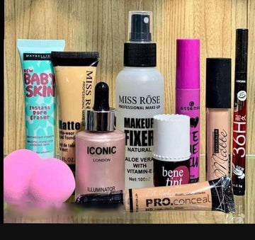 ✨ 10-in-1 Professional Makeup Essentials Kit – Complete Beauty Combo Set for Flawless Makeup