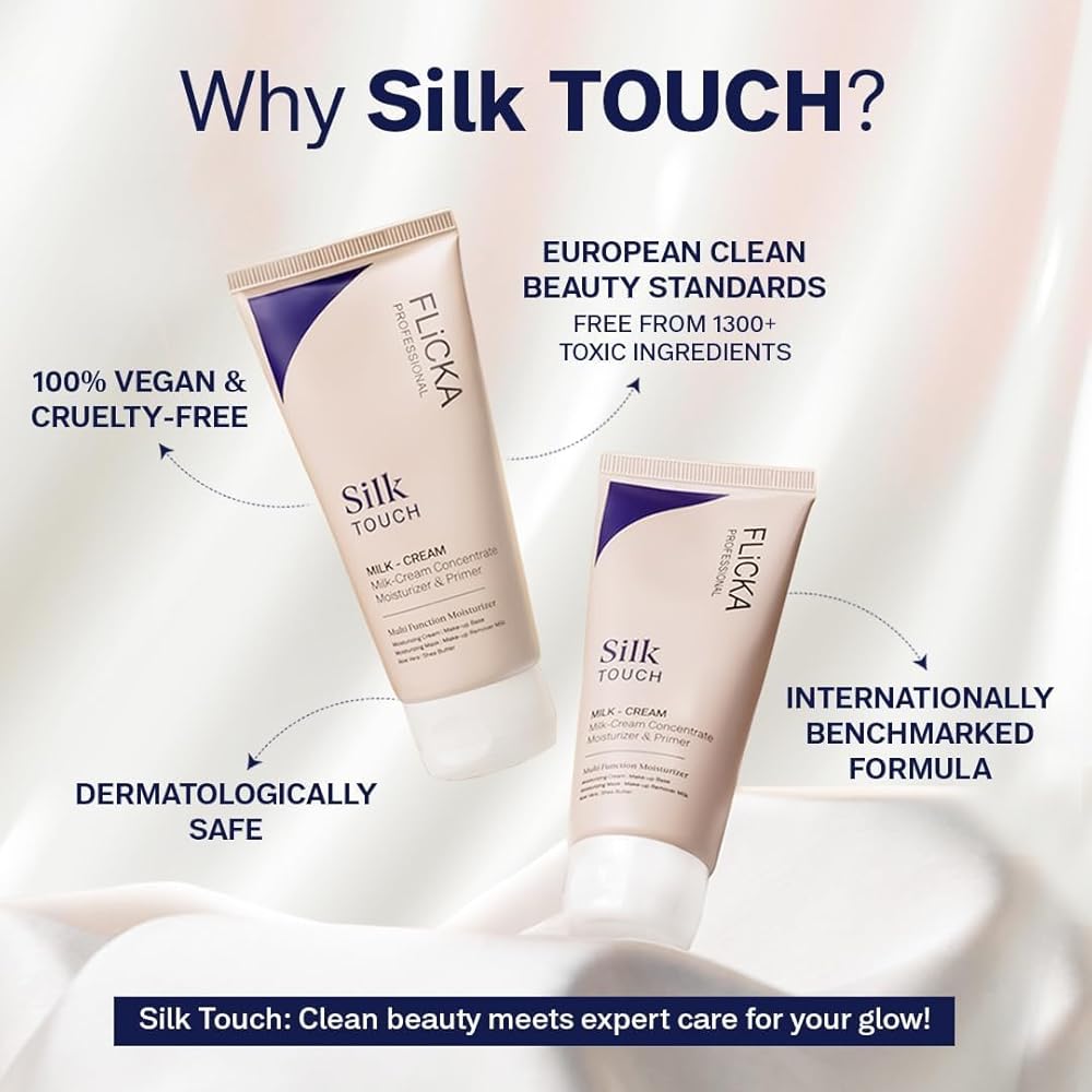 FLiCKA Silk Touch 3 In 1 Moisturizer And Primer For Hydrated Nourished Skin And Smooth Finish