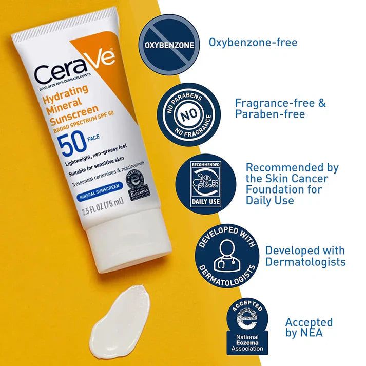 CeraVe Complete Acne & Hydration Skincare Kit | Cleanser, Retinol Serum, Night Cream & SPF 50 Sunscreen Set