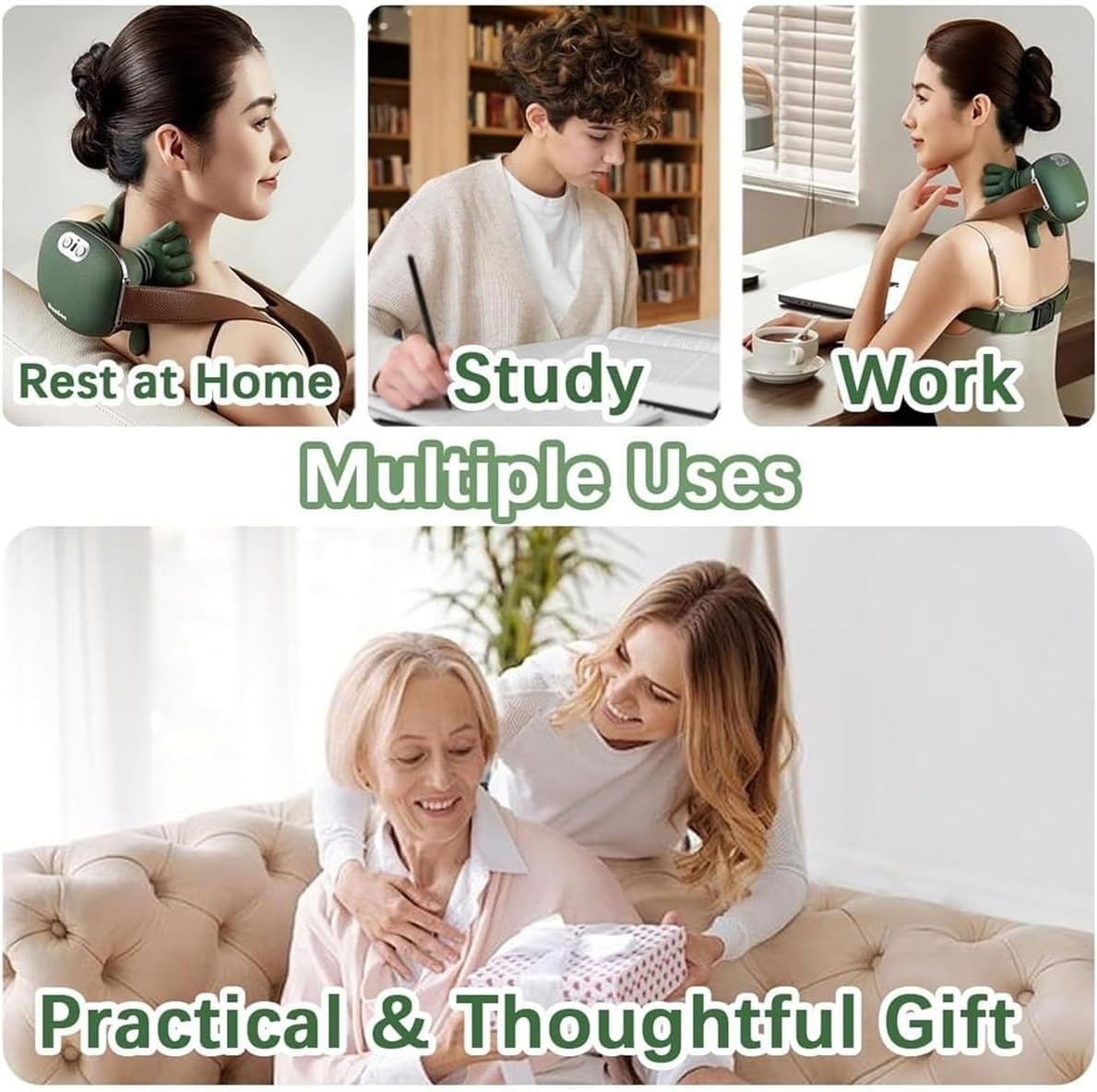 Smart Neck & Shoulder Massager – Deep Kneading Relaxation Device