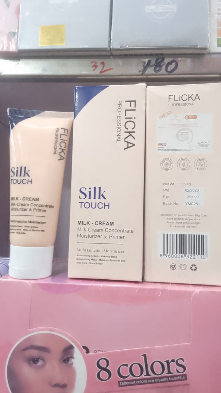 Flicka Silk Touch Milk-Cream Concentrate – 2-in-1 Daily Moisturizer & Makeup Primer