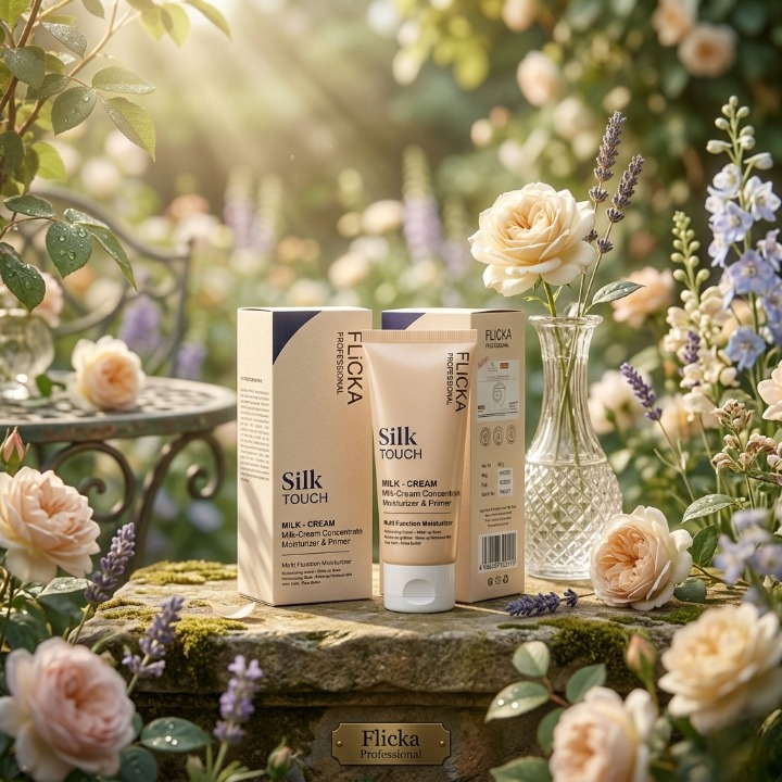 Flicka Silk Touch Milk-Cream Concentrate – 2-in-1 Daily Moisturizer & Makeup Primer
