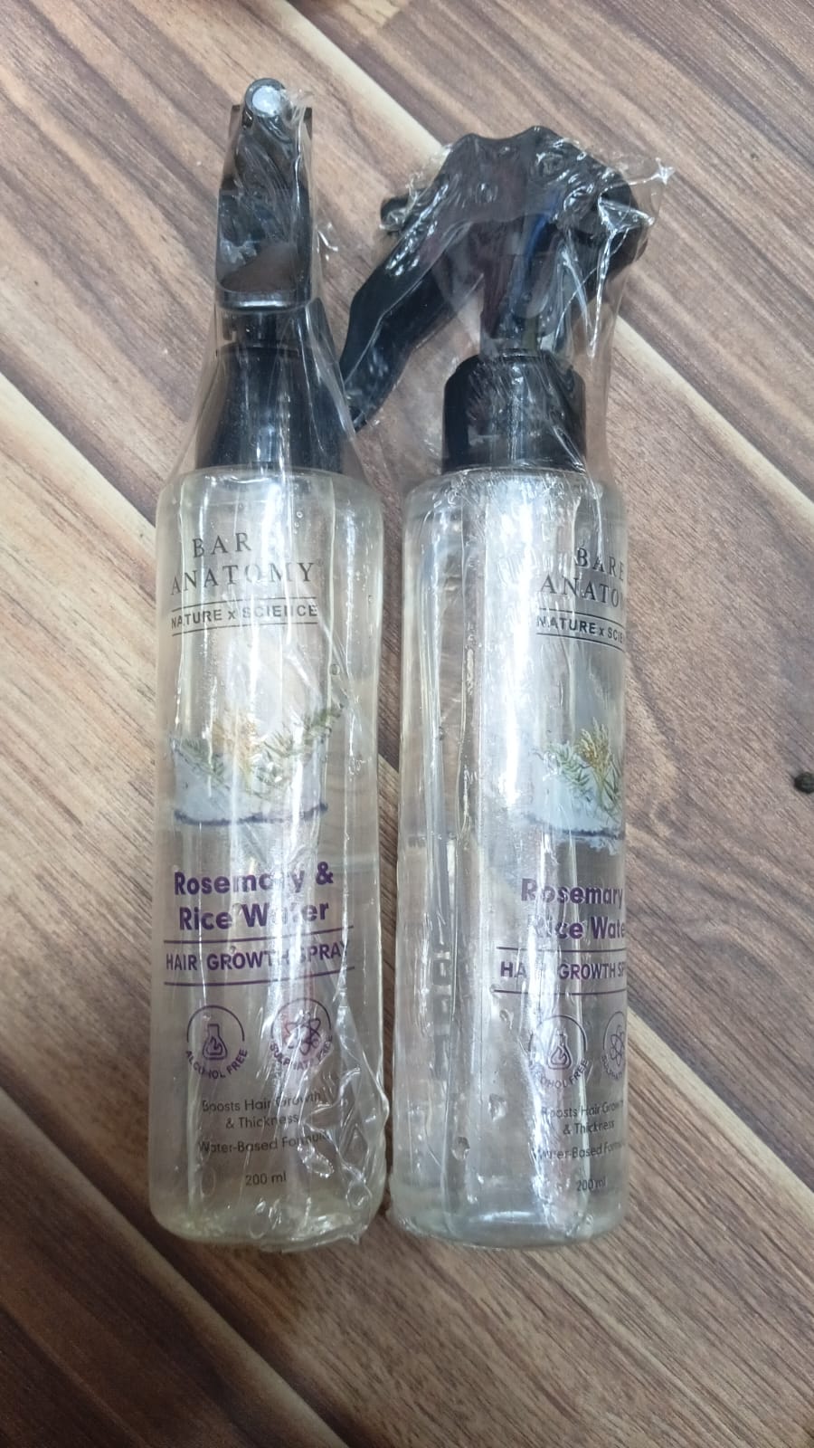 Bare Anatomy Rosemary & Rice Water Hair Growth Spray – 200ml | Strengthen & Thicken Hair