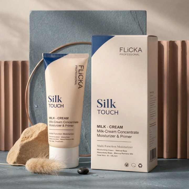 Flicka Silk Touch Milk-Cream Concentrate – 2-in-1 Daily Moisturizer & Makeup Primer