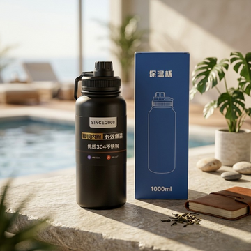 Premium 1000ml Vacuum Insulated Water Bottle – High-Quality 304 Stainless Steel Flask