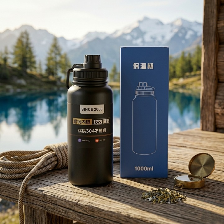 Premium 1000ml Vacuum Insulated Water Bottle – High-Quality 304 Stainless Steel Flask