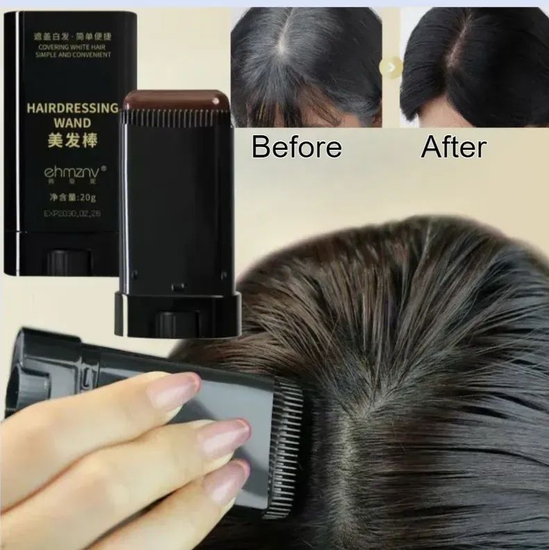 Instant Hair Touch-Up Stick – Quick Grey Hair Cover Wand (20g)