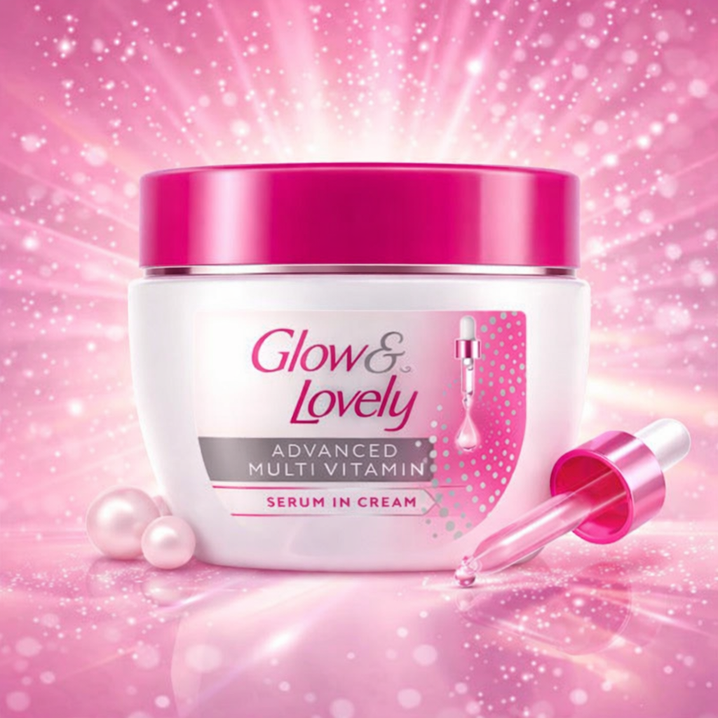 Glow & Lovely Advanced Multi Vitamin Serum In Cream in Glow Jar