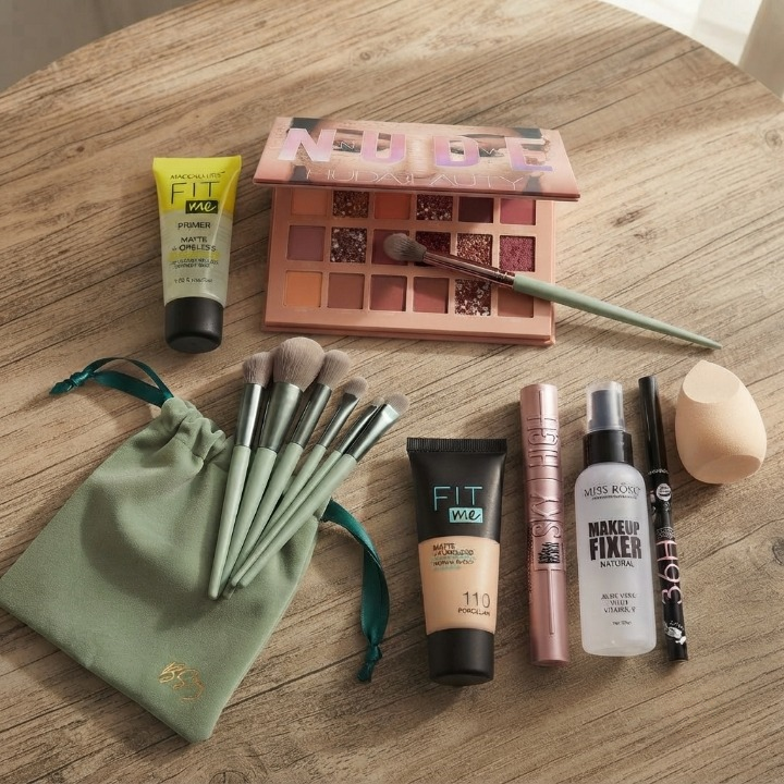 All-in-One 9-Piece Makeup Combo Kit – Complete Beauty Collection